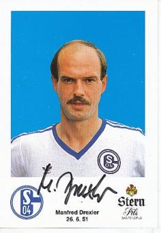 Manfred Drexler † 2007     1982/1983  FC Schalke 04  Fußball Autogrammkarte original signiert 