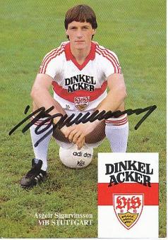 Asgeir Sigurvinsson  1983/1984  VFB Stuttgart   Fußball Autogrammkarte original signiert 