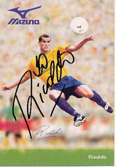 Rivaldo   Brasilien  Weltmeister WM 2002  Fußball Autogrammkarte  original signiert 