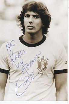 Éder Aleixo  Brasilien WM 1982  Fußball Autogramm Foto original signiert 