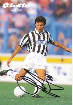 Luca Fusi  Juventus Turin  Fußball Autogrammkarte  original signiert 