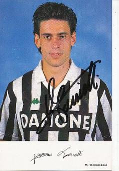 Moreno Torricelli  Juventus Turin  Fußball Autogrammkarte  original signiert 