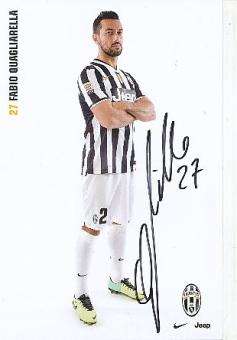 Fabio Quagliarella  Juventus Turin  Fußball Autogrammkarte  original signiert 