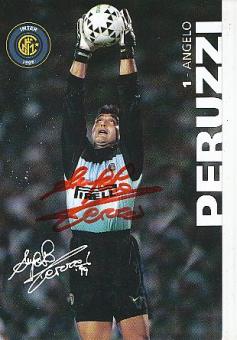 Angelo Peruzzi   Inter Mailand   Fußball Autogrammkarte original signiert 