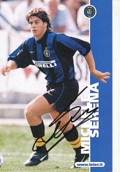 Michele Serena   Inter Mailand   Fußball Autogrammkarte original signiert 
