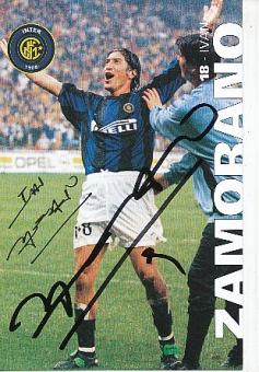 Ivan Zamorano   Inter Mailand   Fußball Autogrammkarte original signiert 