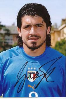 Gennaro Gattuso  Italien  Weltmeister WM 2006  Fußball  Autogramm Foto  original signiert 