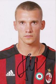 Andriy Shevchenko   AC Mailand  Fußball  Autogramm Foto  original signiert 