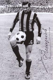 Tarcisio Burgnich † 2021   Inter Mailand  Fußball  Autogramm Foto  original signiert 