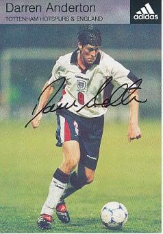 Darren Anderton   England  Fußball Autogrammkarte original signiert 