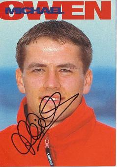 Michael Owen  England  Fußball Autogrammkarte original signiert 