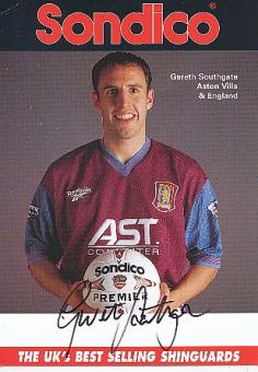 Gareth Southgate  Aston Villa  Fußball Autogrammkarte original signiert 