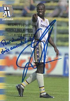 Lilian Thuram   AC Parma  Fußball Autogrammkarte  original signiert 