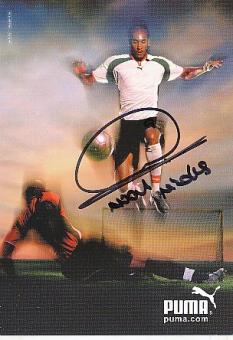Nicolas Anelka  Frankreich  Puma  Fußball Autogrammkarte original signiert 