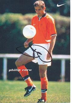Philip Cocu  Holland   Fußball Autogrammkarte original signiert 