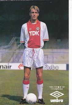 Richard Witschge  Ajax Amsterdam  Fußball Autogrammkarte original signiert 