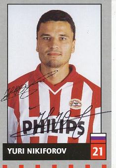 Yuri Nikiforov  PSV Eindhoven  Fußball Autogrammkarte original signiert 