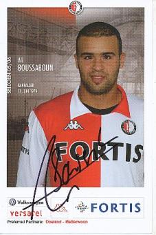 Ali Boussaboun   Feyenoord Rotterdam  Fußball Autogrammkarte original signiert 
