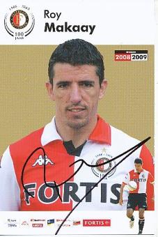 Roy Makaay  Feyenoord Rotterdam  Fußball Autogrammkarte original signiert 