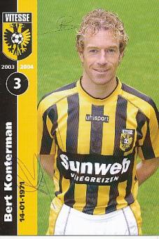 Bert Konterman  Vitesse Arnheim  Fußball Autogrammkarte original signiert 