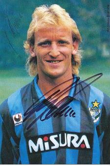 Andreas Brehme  Inter Mailand   Fußball Autogrammkarte original signiert 