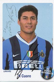 Julio Cruz  Inter Mailand   Fußball Autogrammkarte original signiert 