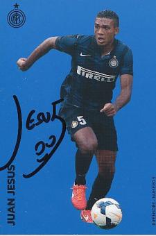 Juan Jesus  Inter Mailand   Fußball Autogrammkarte original signiert 