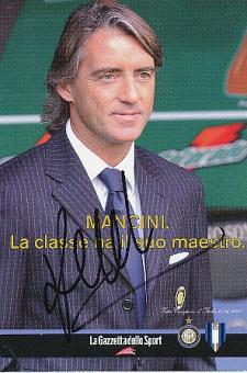 Roberto Mancini  Inter Mailand   Fußball Autogrammkarte original signiert 