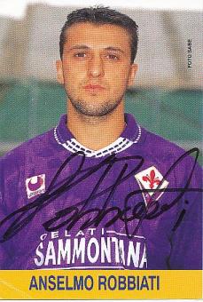 Anselmo Robbiati   AC Florenz  Fußball Autogrammkarte  original signiert 
