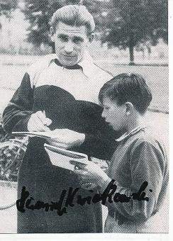 Heinrich Kwiatkowski † 2008  DFB Weltmeister WM 1954  Fußball Autogramm Bild original signiert 