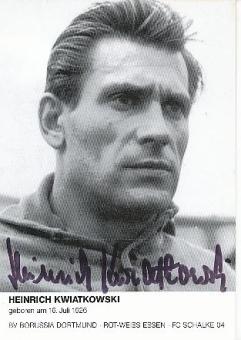 Heinrich Kwiatkowski † 2008  DFB Weltmeister WM 1954   Fußball Autogrammkarte  original signiert 