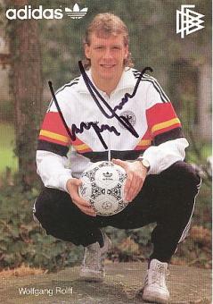 Wolfgang Rolff  DFB   WM 1986  Fußball Autogrammkarte original signiert 