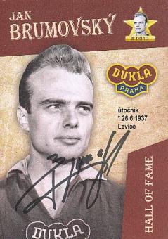 Jan Brumovsky   Dukla Prag  Fußball Autogrammkarte original signiert 
