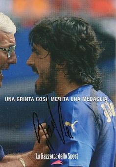 Gennaro Gattuso   Italien  Weltmeister WM 2006  Fußball Autogrammkarte original signiert 