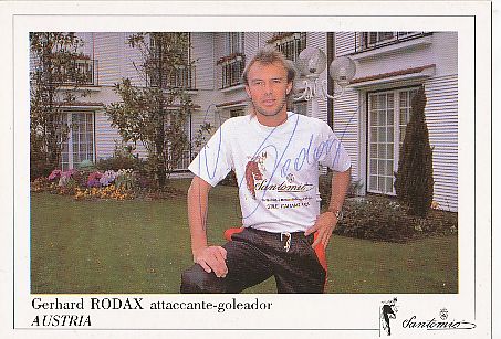 Gerhard Rodax † 2022   Österreich   Fußball Autogrammkarte original signiert 