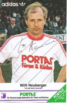 Willi Neuberger  DFB  Portas  Fußball Autogrammkarte original signiert 