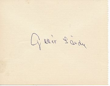 Sandor Geller † 1996 Ungarn WM 1954  Fußball Autogramm Blatt original signiert 