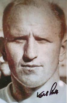Karl Stotz † 2017  Österreich WM 1954   Fußball Autogramm Foto original signiert 