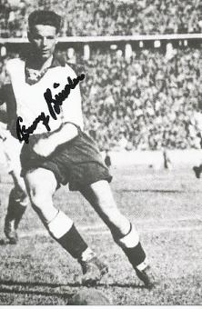 Franz „Bimbo“ Binder † 1989  Österreich   Fußball Autogramm Foto original signiert 