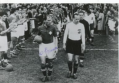 Olivier Eggimann † 2002 Schweiz WM 1950   Schweiz   Fußball Autogramm Foto  original signiert 