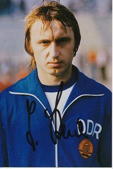 Joachim Streich † 2022  DDR  WM 1974  Fußball Autogramm  Foto original signiert 