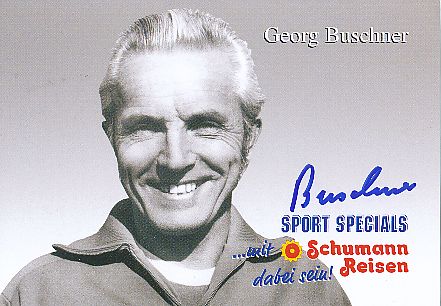 Georg Buschner † 2007  DDR WM 1974  Fußball Autogrammkarte  original signiert 