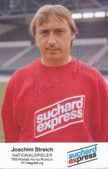 Joachim Streich † 2022 DDR WM 1974   Fußball Autogrammkarte  original signiert 