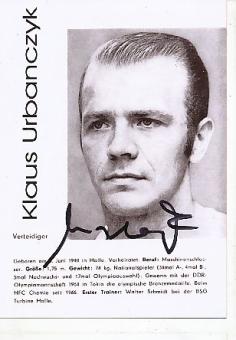 Klaus Urbanczyk  Hallescher FC  Fußball Autogramm Foto  original signiert 