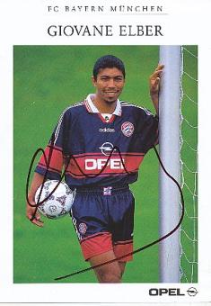 Giovane Elber    1997/98  FC Bayern München Fußball  Autogrammkarte  original signiert 