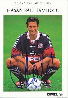 Hasan Salihamidzic  1998/1999  FC Bayern München Fußball  Autogrammkarte  original signiert 