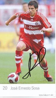 Jose Ernesto Sosa   2007/2008   FC Bayern München Fußball  Autogrammkarte  original signiert 