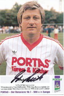 Friedel Lutz † 2023   Portas  Fußball Autogrammkarte  original signiert 