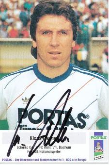 Klaus Fischer    Portas  Fußball Autogrammkarte  original signiert 