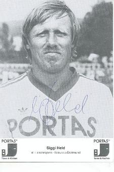 Siggi Held   Portas  Fußball Autogrammkarte  original signiert 
